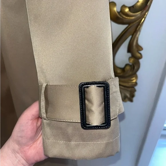 Burberry Tan Double-Breasted Trench Coat